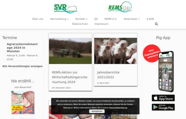 Vorschau von viehvermarktung-online.de, Rheinische Erzeugergemeinschaft für Qualitätsferkel w.V.