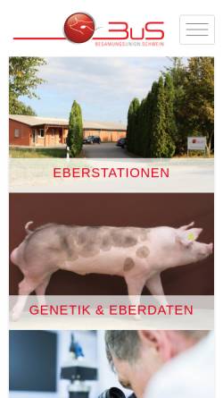 Vorschau der mobilen Webseite www.eberstation.de, Besamungsstation Herbertingen