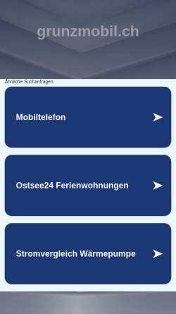 Vorschau der mobilen Webseite www.grunzmobil.ch, GrunzMobil - Verein der Schweinefreunde