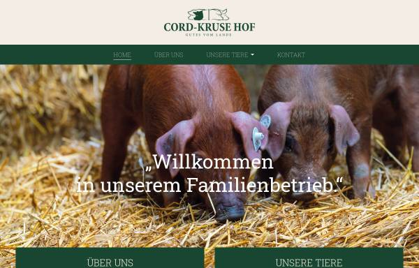 Vorschau von www.cord-kruse.de, Bernhard Cord-Kruse - Schweineherdbuchzucht