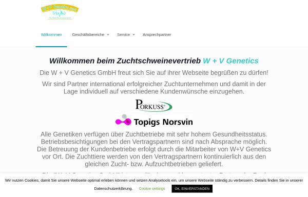 Vorschau von wv-genetics.de, W+V Genetics GmbH