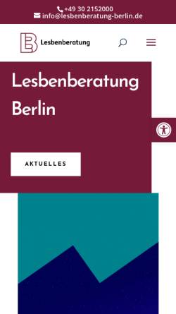 Vorschau der mobilen Webseite lesbenberatung-berlin.de, Lesbenberatung e.V. Berlin