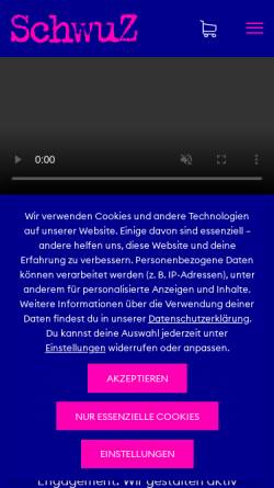 Vorschau der mobilen Webseite www.schwuz.de, SchwuZ