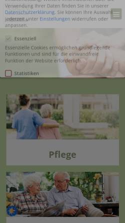 Vorschau der mobilen Webseite www.hausaaron.de, Alten- und Pflegeheim Aaron