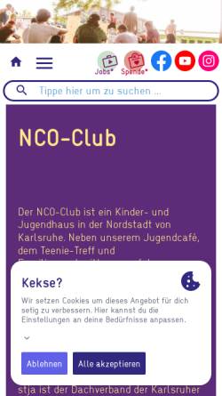 Vorschau der mobilen Webseite stja.de, NCO-Club