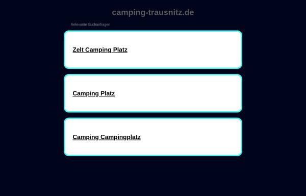 Vorschau von www.camping-trausnitz.de, Campingplatz Trausnitz