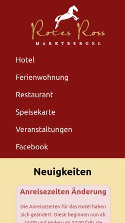 Vorschau der mobilen Webseite www.rotes-ross-marktbergel.de, Markt Marktbergel