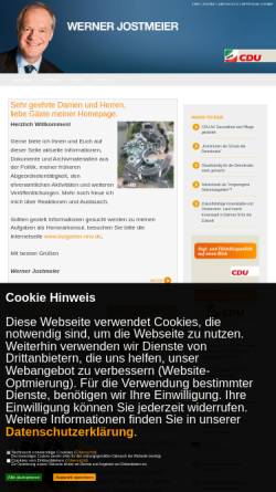 Vorschau der mobilen Webseite www.jostmeier.de, Jostmeier, Werner (MdL)