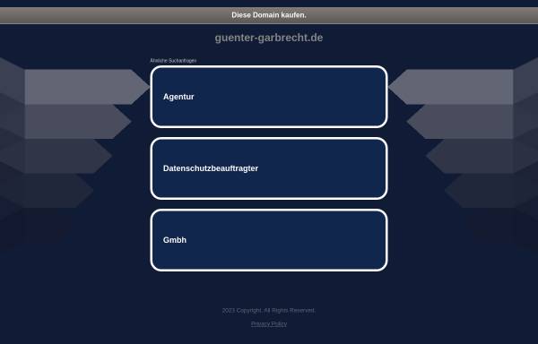 Vorschau von www.guenter-garbrecht.de, Garbrecht, Günter (MdL)