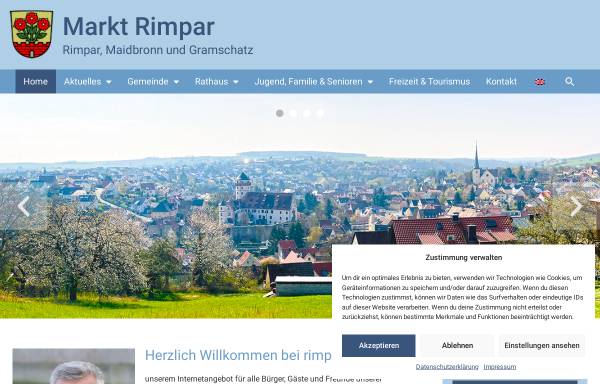 Vorschau von www.rimpar.de, Markt Rimpar