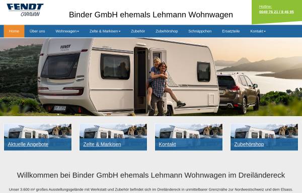 Vorschau von www.lehmann-wohnwagen.de, Lehmann Wohnwagen