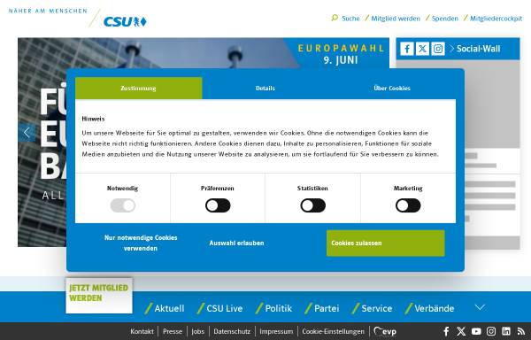 Vorschau von www.csu.de, CSU Marktheidenfeld