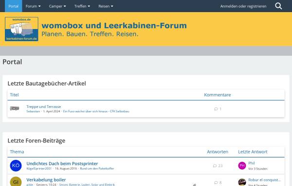 Womobox-Leerkabinen-Forum