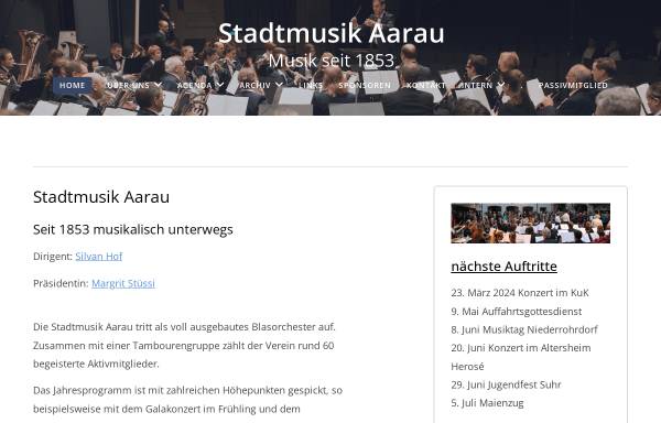 Vorschau von www.stadtmusik-aarau.ch, Stadtmusik Aarau
