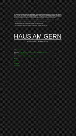 Vorschau der mobilen Webseite www.hausamgern.ch, Haus Am Gern ist ein Unternehmen nach allen Regeln der Kunst