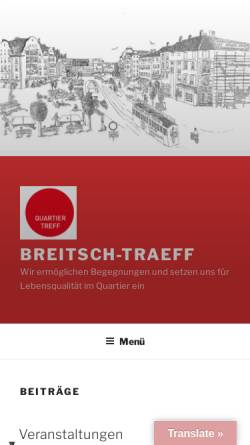 Vorschau der mobilen Webseite www.breitsch-traeff.ch, Breitsch-Träff