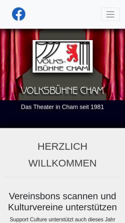 Vorschau der mobilen Webseite www.volksbuehne.ch, Volksbühne Cham