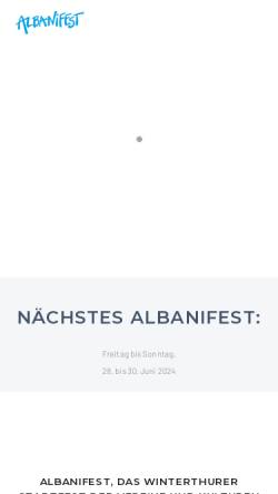Vorschau der mobilen Webseite www.albanifest.ch, Albanifest