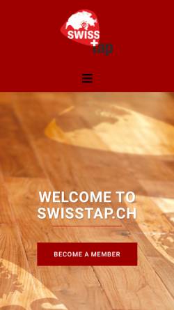Vorschau der mobilen Webseite www.swisstap.ch, swissTAP - Schweizerischer Stepptanzverband