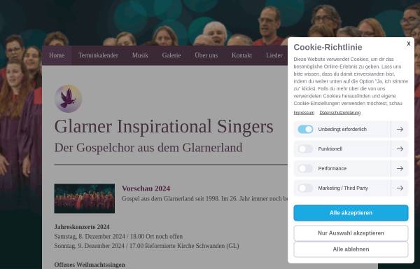 Vorschau von www.glis.ch, Glarner Inspirational Singers