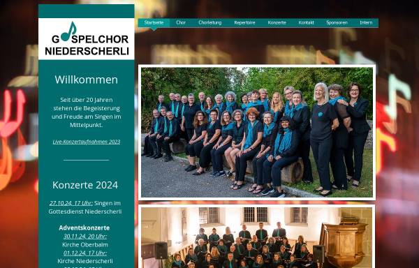 Vorschau von www.gospelchor-niederscherli.ch, Gospelchor Niederscherli