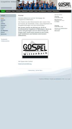 Vorschau der mobilen Webseite www.gospel-wittenbach.ch, Gospelchor Wittenbach