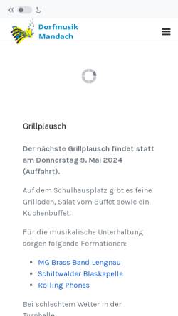 Vorschau der mobilen Webseite www.dorfmusik-mandach.ch, Dorfmusik Mandach