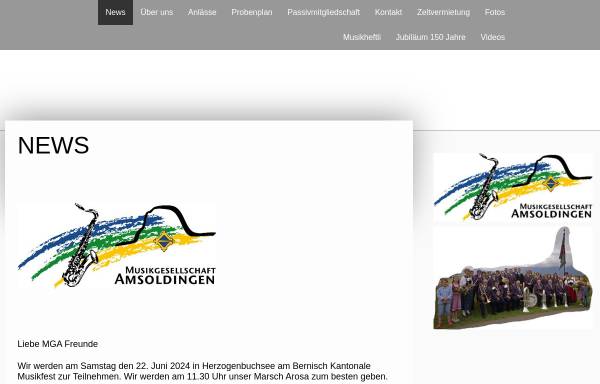 Vorschau von www.mgamsoldingen.ch, Musikgesellschaft Amsoldingen