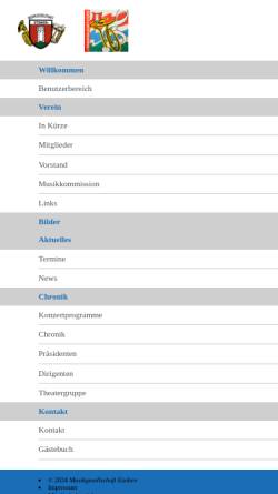 Vorschau der mobilen Webseite www.mgetziken.ch, Musikgesellschaft Etziken