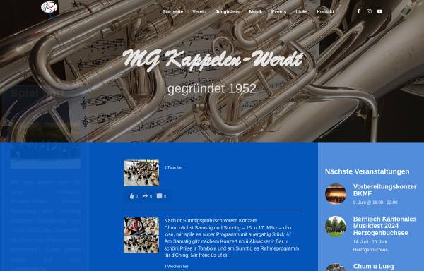 Vorschau von mgkappelen-werdt.ch, Musikgesellschaft Kappelen-Werdt