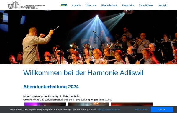 Vorschau von www.harmonie-adliswil.ch, Musikverein Harmonie Adliswil