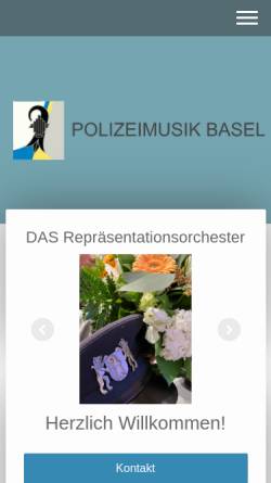 Vorschau der mobilen Webseite www.polizeimusikbasel.ch, Polizeimusik Basel