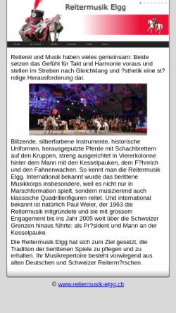 Vorschau der mobilen Webseite www.reitermusik-elgg.ch, Reitermusik Elgg