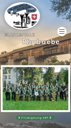 Vorschau der mobilen Webseite www.rhybuebe.ch, Rhybuebe