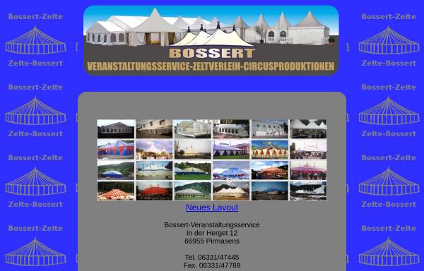 Vorschau von www.bossert-veranstaltungsservice.de, Bossert-Veranstaltungsservice