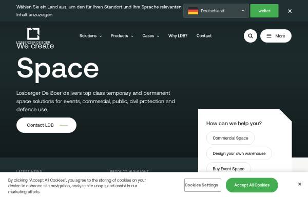 Vorschau von www.losberger.com, Losberger GmbH