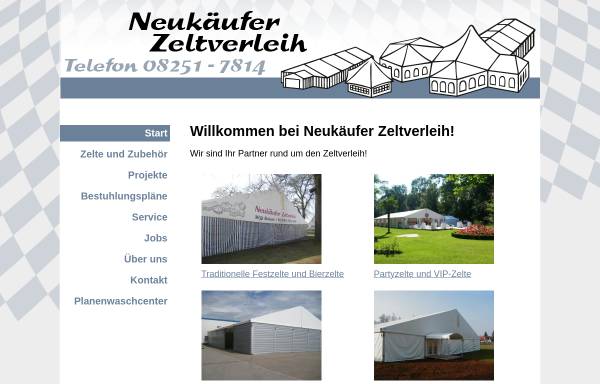 Vorschau von www.neukaeufer-zeltverleih.de, Neukäufer Zeltverleih