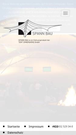 Vorschau der mobilen Webseite www.spann-bau.de, Spann-Bau GmbH