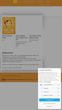 Vorschau der mobilen Webseite www.kindertuina.de, Kinder-Tuina Zentrum OWL