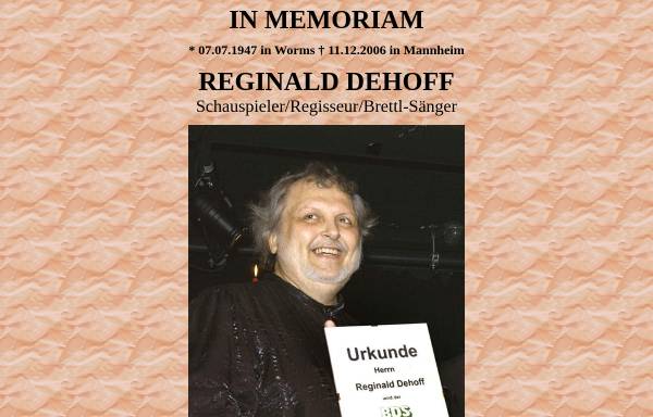 Vorschau von www.dehoff-chanson.de, Dehoff, Reginald