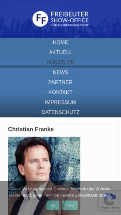 Vorschau der mobilen Webseite www.christian-franke.de, Franke, Christian