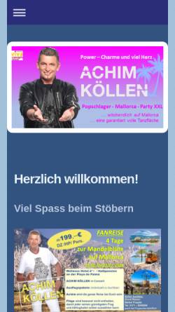 Vorschau der mobilen Webseite www.achim-koellen.de, Köllen, Achim