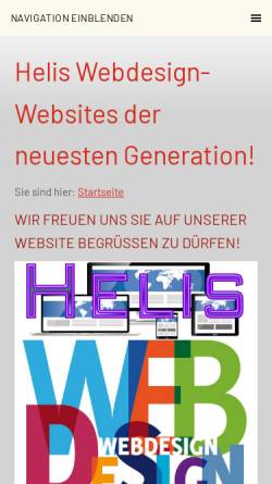 Vorschau der mobilen Webseite www.helis-webdesign.de, Helis Webdesign
