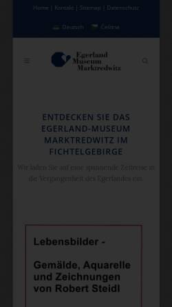 Vorschau der mobilen Webseite egerlandmuseum.de, Egerland-Museum