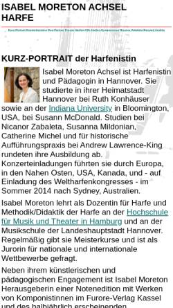 Vorschau der mobilen Webseite www.moreton.de, Achsel, Isabel Moreton