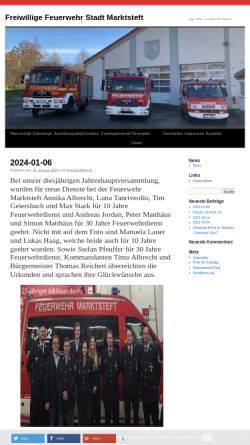 Vorschau der mobilen Webseite feuerwehr-marktsteft.de, Freiwillige Feuerwehr Stadt Marktsteft