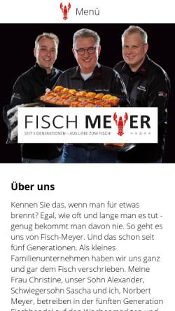 Vorschau der mobilen Webseite www.fisch-meyer.de, Fisch Meyer GmbH