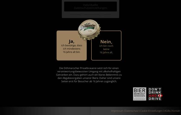Vorschau von www.dithmarscher.de, Dithmarscher Brauerei