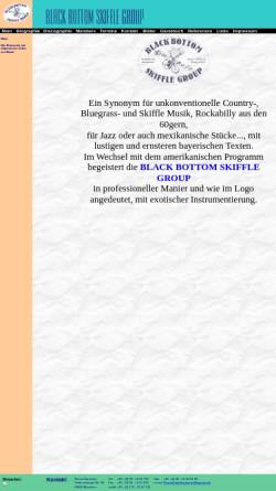 Vorschau der mobilen Webseite www.blackbottomskifflegroup.de, Black Bottom Skiffle Group