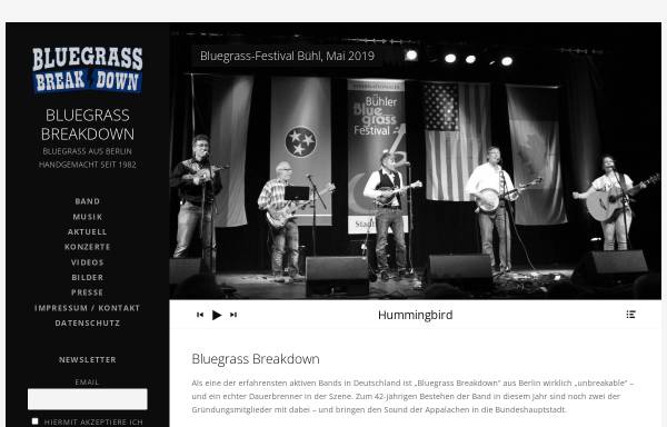 Vorschau von www.bluegrass-breakdown.de, Bluegrass Breakdown